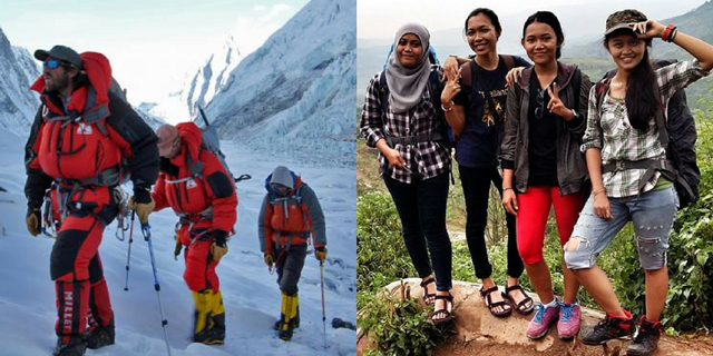 pendaki gunung indonesia vs luar negeri