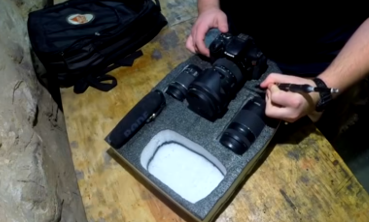 cara membuat tas kamera