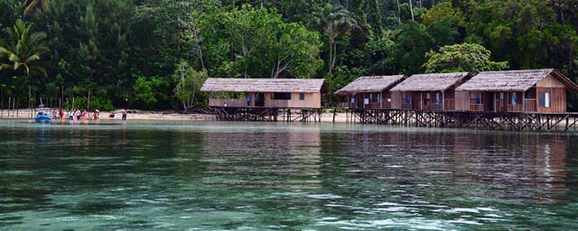 water villa di indonesia