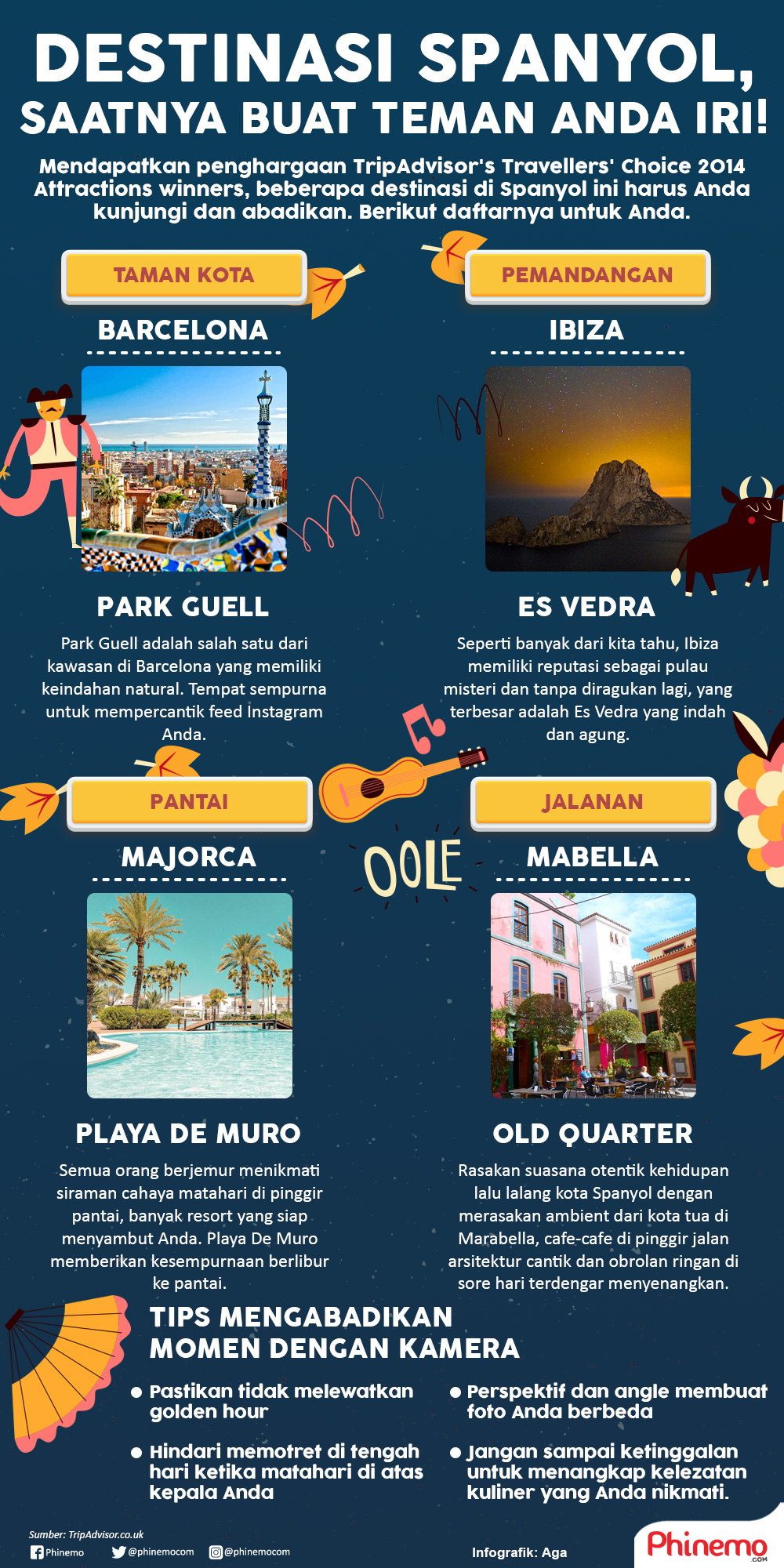 Infografik Nikmati Keseruan Menjelajah Spot Destinasi Spanyol yang Bisa Bikin Followers Iri! 