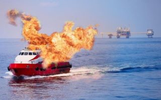 Kapal di Kepulauan Seribu terbakar