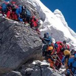 jalur pendakian macet