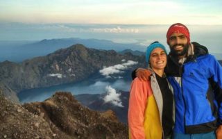 bule prancis naik gunung indonesia