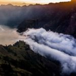 potret gunung rinjani
