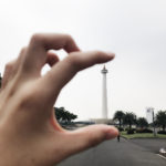 kumpulan foto unik pengunjung monas