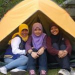cewek camping