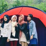 cewek camping