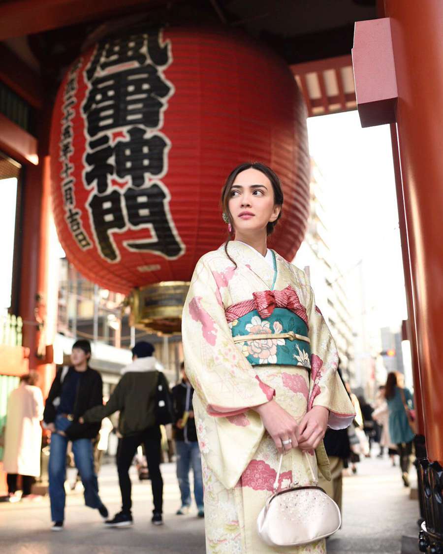 shandy aulia pakai kimono