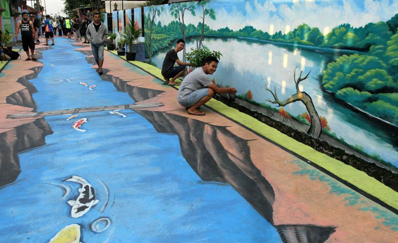 Kampung Mural 3D Gang Husada Destinasi Hits Tangerang 