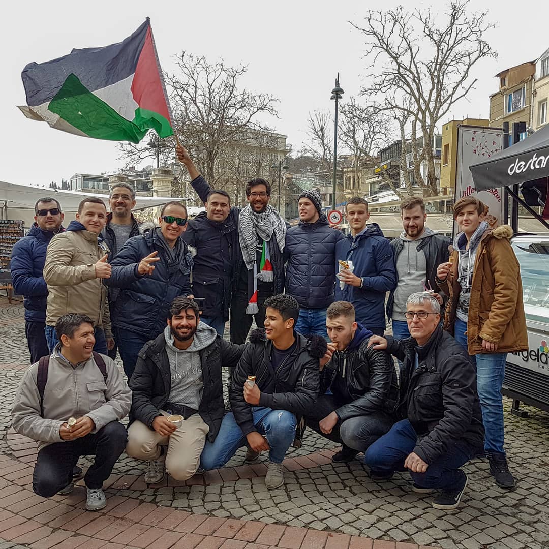 jalan kaki dari Swedia ke Palestina