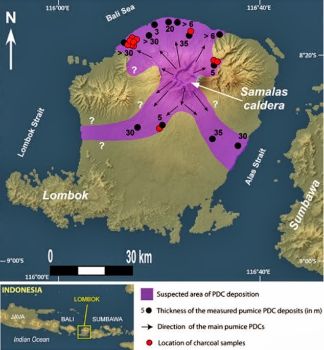 letusan gunung samalas