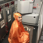 sholat tarawih di pesawat