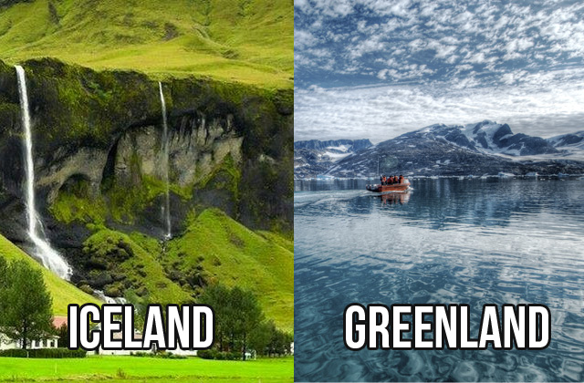 perbedaan greenland dan iceland