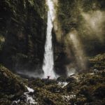 air terjun kapas biru