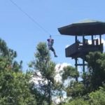 terjebak di tali flying fox