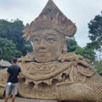 patung bambu bali 1