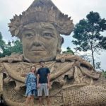 patung bambu bali