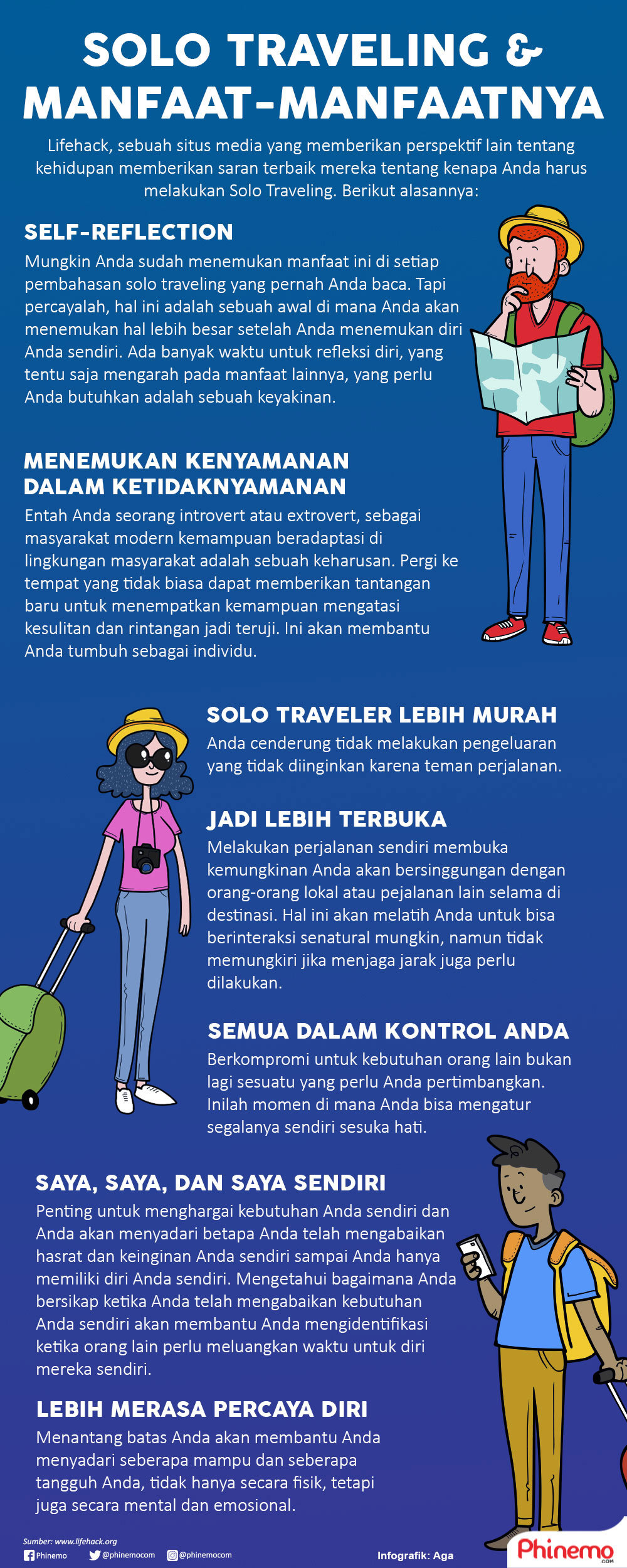 Infografik Masih Ragu untuk Solo Traveling? Intip Benefitnya dan Buktikan Sendiri! 