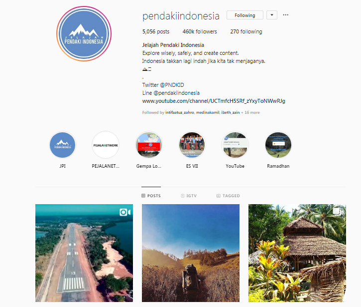 Kisah Inspiratif di Balik Akun Instagram Jelajah Pendaki 