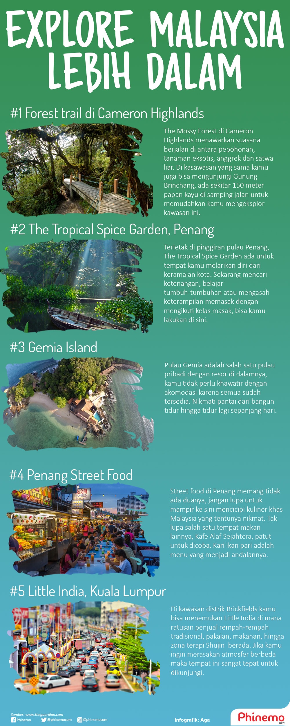 Infografik Tak Hanya Menara Petronas, Berikut Destinasi Malaysia Untuk Dikunjungi. 