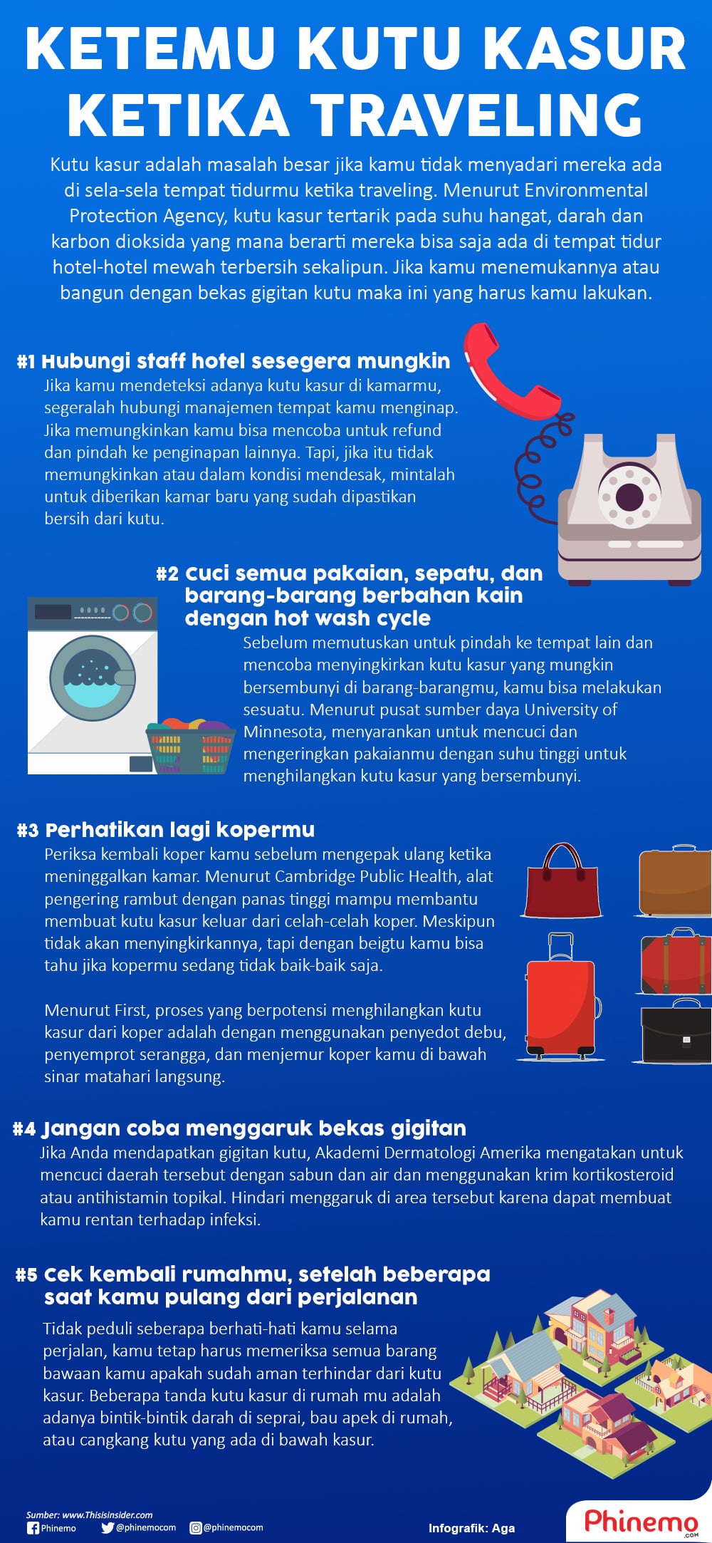 Infografik Hal Ini yang Harus Kamu Lakukan Jika Ketemu Kutu Kasur Saat Traveling